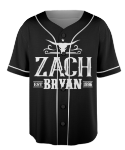 Alternative view of Zach Bryan With Heaven On Tour 2026 Baseball Jersey, Zach Bryan Jersey, Zach Bryan Country Music