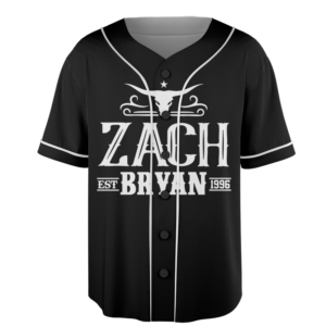 Alternative view of Zach Bryan With Heaven On Tour 2026 Baseball Jersey, Zach Bryan Jersey, Zach Bryan Country Music
