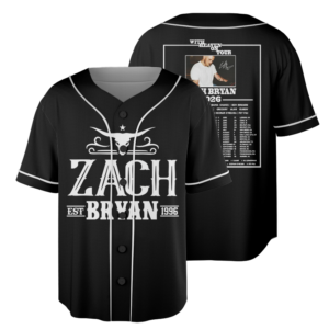 Zach Bryan With Heaven On Tour 2026 Baseball Jersey, Zach Bryan Jersey, Zach Bryan Country Music