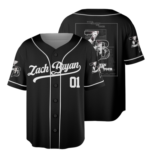 Zach Bryan With Heaven On Tour 2026 Baseball Jersey
