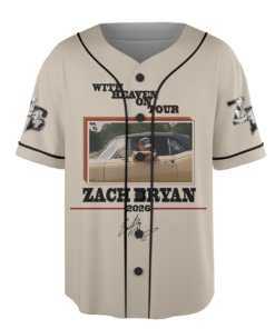 Alternative view of Zach Bryan Album Baseball Jersey, Music Tour 2026 Jersey
