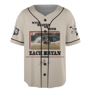 Alternative view of Zach Bryan Album Baseball Jersey, Music Tour 2026 Jersey