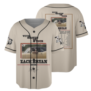 Zach Bryan Album Baseball Jersey, Music Tour 2026 Jersey