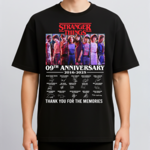 Alternative view of Stranger Things Unisex Tonal Eleven Group Pose Organic Short Sleeve T-Shirt, Sweatshirt, Hoodie