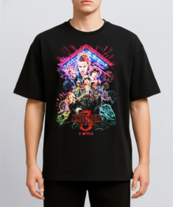 Alternative view of Stranger Things Season 3 T-Shirt, TV Series Shirt, The Upside Down Sweatshirt, Stranger Characters All Team Shirt