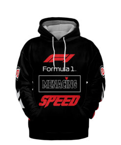 Alternative view of Sprayground Formula F1 Menacing Racing Car Black Hoodie