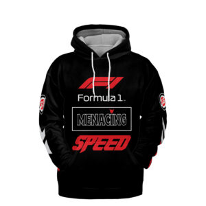 Alternative view of Sprayground Formula F1 Menacing Racing Car Black Hoodie