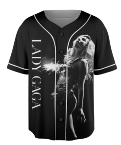 Alternative view of Lady Gaga The Mayhem Baseball Jersey, Graphic Lady Gaga Fan Shirt, Lady Gaga Merch, Lady Gaga Mayhem Album Jersey
