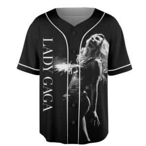 Alternative view of Lady Gaga The Mayhem Baseball Jersey, Graphic Lady Gaga Fan Shirt, Lady Gaga Merch, Lady Gaga Mayhem Album Jersey