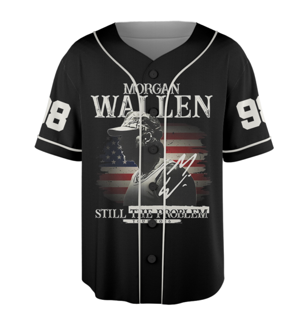 Alternative view of Morgan Wallen Baseball Jersey, Country Music Vintage Western Jersey, Country Concert Outfit, Girls Country Band Tee