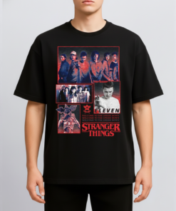 Alternative view of Vintage Stranger Things All Characters T-Shirt, The Upside Down Hoodie/ Sweatshirt