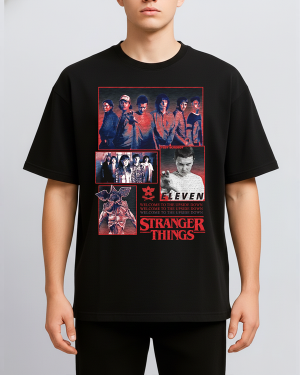 Alternative view of Vintage Stranger Things All Characters T-Shirt, The Upside Down Hoodie/ Sweatshirt