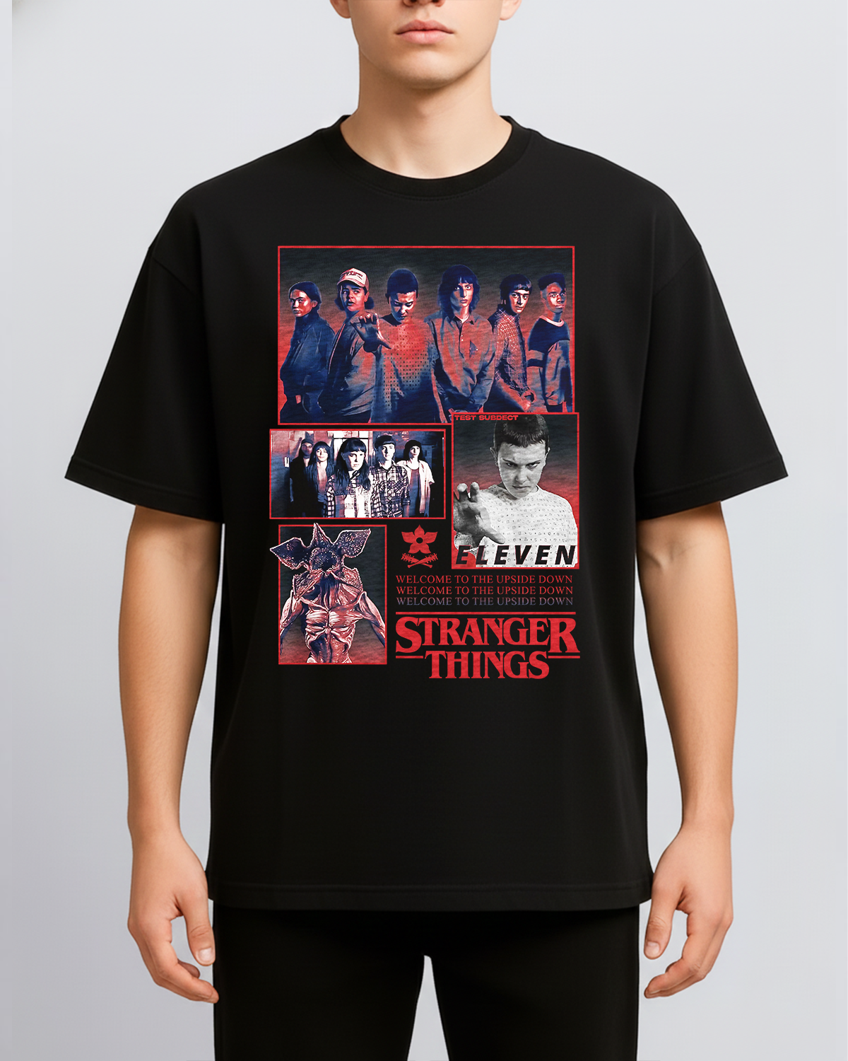 Vintage Stranger Things All Characters T-Shirt, The Upside Down Hoodie/ Sweatshirt - Image 2