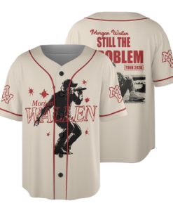 Retro Morgan Wallen Still The Problem Tour 2026 Jersey, Morgan Wallen Country Music Baseball Jersey, Morgan Wallen Fan Shirt