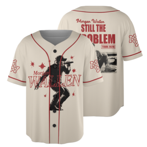Retro Morgan Wallen Still The Problem Tour 2026 Jersey, Morgan Wallen Country Music Baseball Jersey, Morgan Wallen Fan Shirt