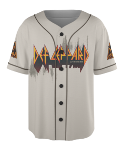 Alternative view of Def Leppard Retro Cassette Baseball Jersey, Vintage Rock Album Collection Crewneck, Classic 80s Music Fan Graphic Shirt