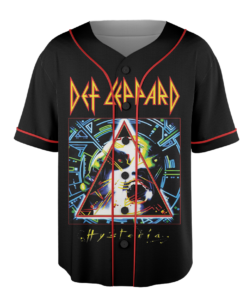 Alternative view of Def Leppard Baseball Jersey, Rock Music Shirt, Hysteria Album Shirt, Pyromania Album