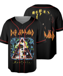 Def Leppard Baseball Jersey, Rock Music Shirt, Hysteria Album Shirt, Pyromania Album
