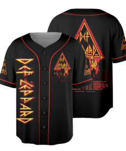 Baseball Jersey Def Leppard, Def Leppard 2026 US tour Jersey