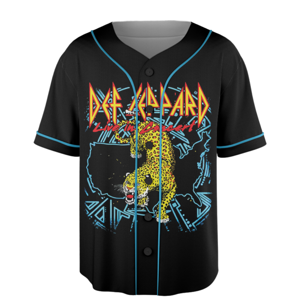 Alternative view of Vintage 90s DEFF LEPPARD Hysteria '88 Baseball Jersey