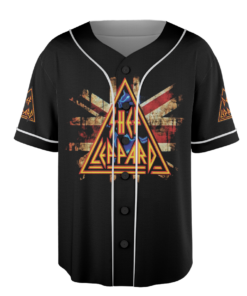 Alternative view of Def Leppard Baseball Jersey: 80s Rock and Roll Band Jersey