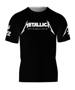 Alternative view of Vintage Metallica 3D shirt, World tour tee, Metallica Band tshirt, World tour shirt