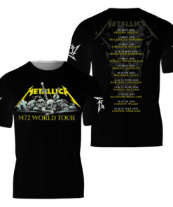 Metallica Skull Band Tee 3D, Rock Metal Graphic Pullover Shirt