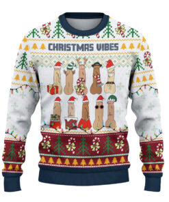 Alternative view of Jingle Balls Ugly Christmas Sweater, Santa Claus Holiday Sweater, Adult Humor Xmas Sweater, Sarcastic Christmas Shirt, Xmas Party Gift