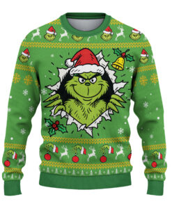 Alternative view of The Grinch Ugly Christmas Sweater: Funny Green Holiday Jumper
