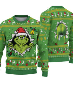 The Grinch Ugly Christmas Sweater: Funny Green Holiday Jumper