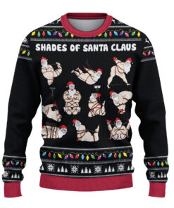 Alternative view of Shades Of Santa Ugly Sweater, Santa Christmas Ugly Sweater, Family Ugly Christmas Sweater, Sweater for Family, Ugly Christmas Sweater