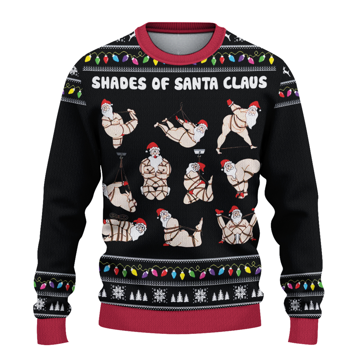 Shades Of Santa Ugly Sweater, Santa Christmas Ugly Sweater, Family Ugly Christmas Sweater, Sweater for Family, Ugly Christmas Sweater - Image 2