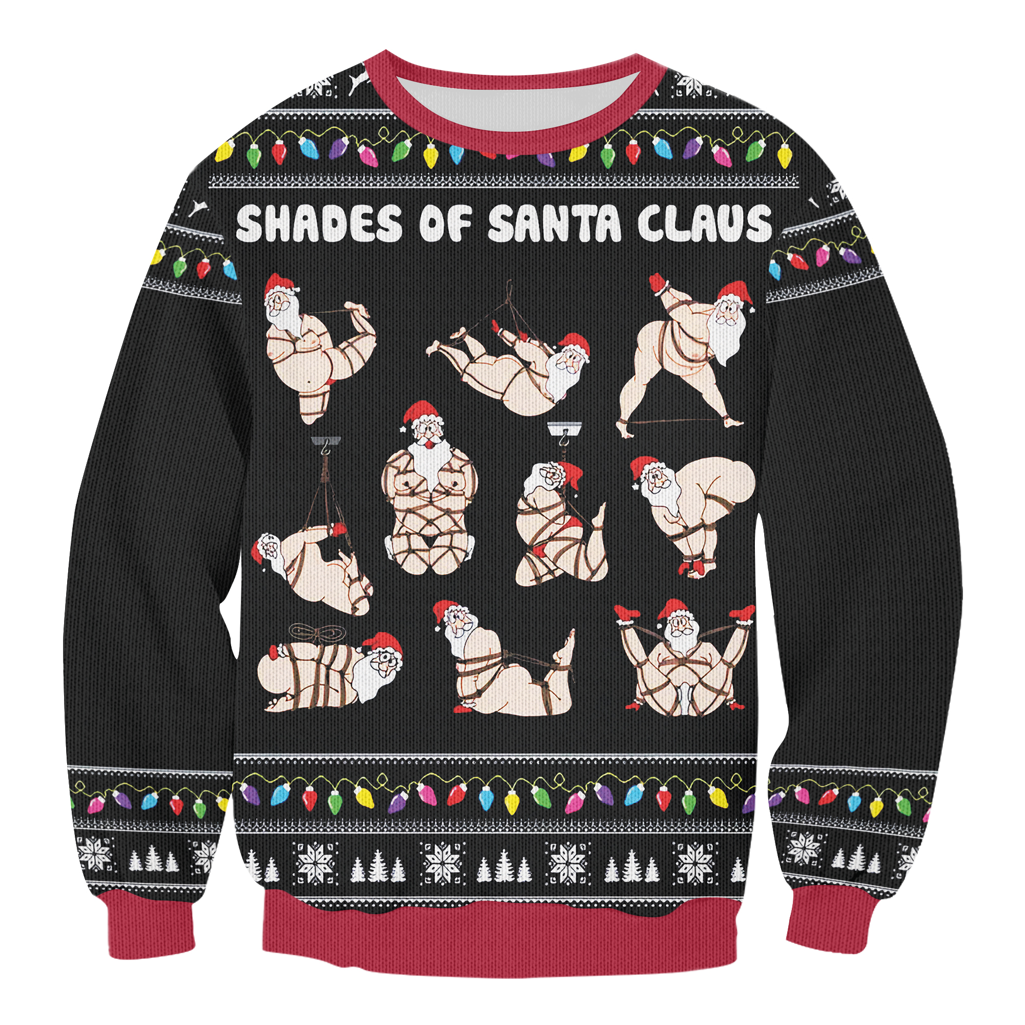 Shades Of Santa Ugly Sweater, Santa Christmas Ugly Sweater, Family Ugly Christmas Sweater, Sweater for Family, Ugly Christmas Sweater - Image 4