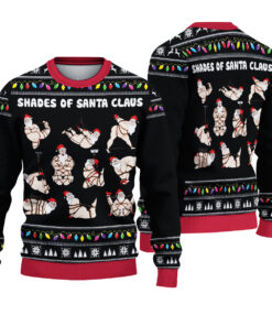 Shades Of Santa Ugly Sweater, Santa Christmas Ugly Sweater, Family Ugly Christmas Sweater, Sweater for Family, Ugly Christmas Sweater