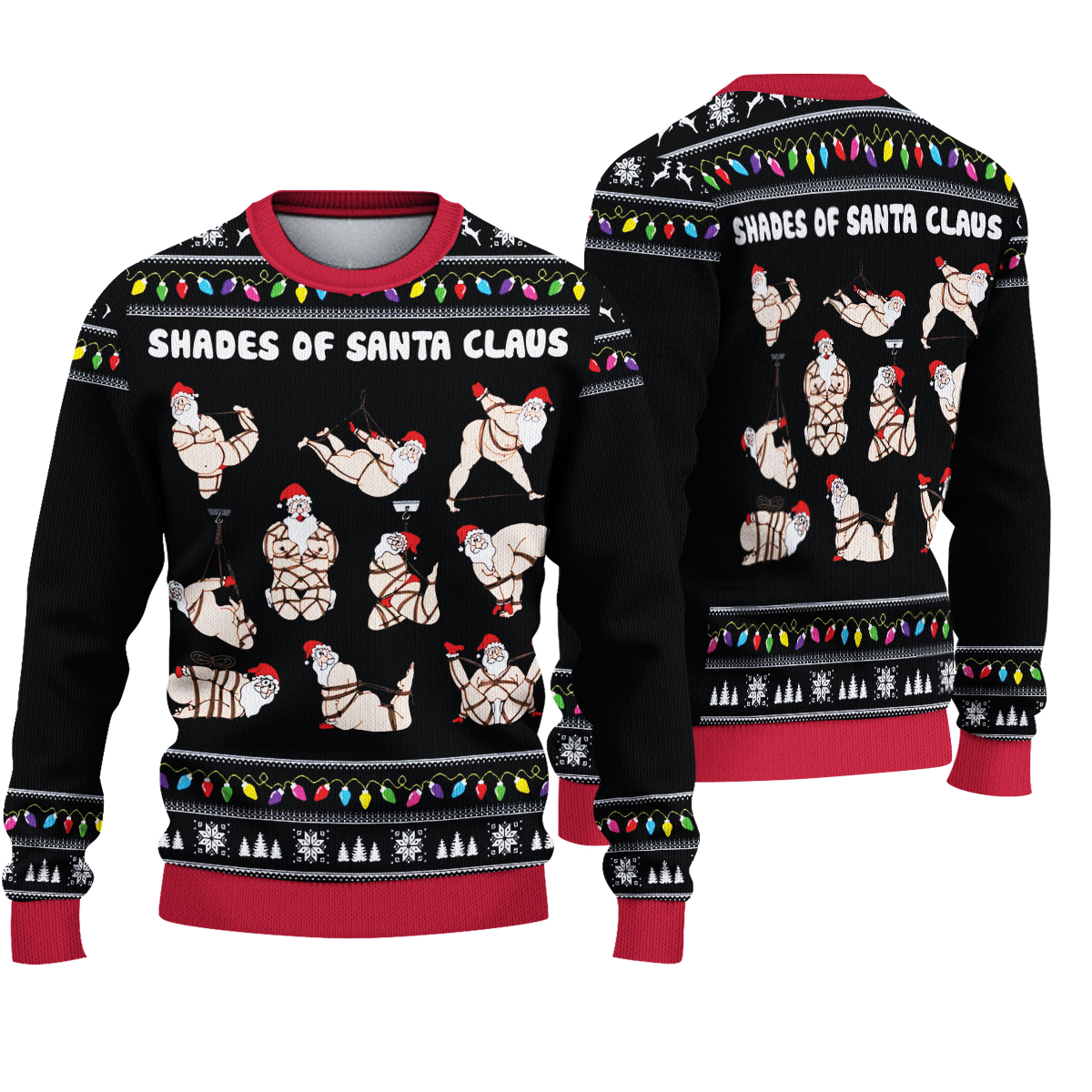 Shades Of Santa Ugly Sweater, Santa Christmas Ugly Sweater, Family Ugly Christmas Sweater, Sweater for Family, Ugly Christmas Sweater