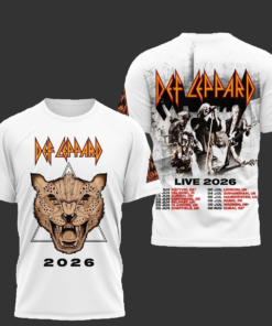 Def Leppard Live 2026 3D Shirt