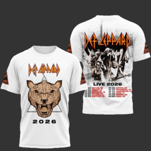 Def Leppard Live 2026 3D Shirt