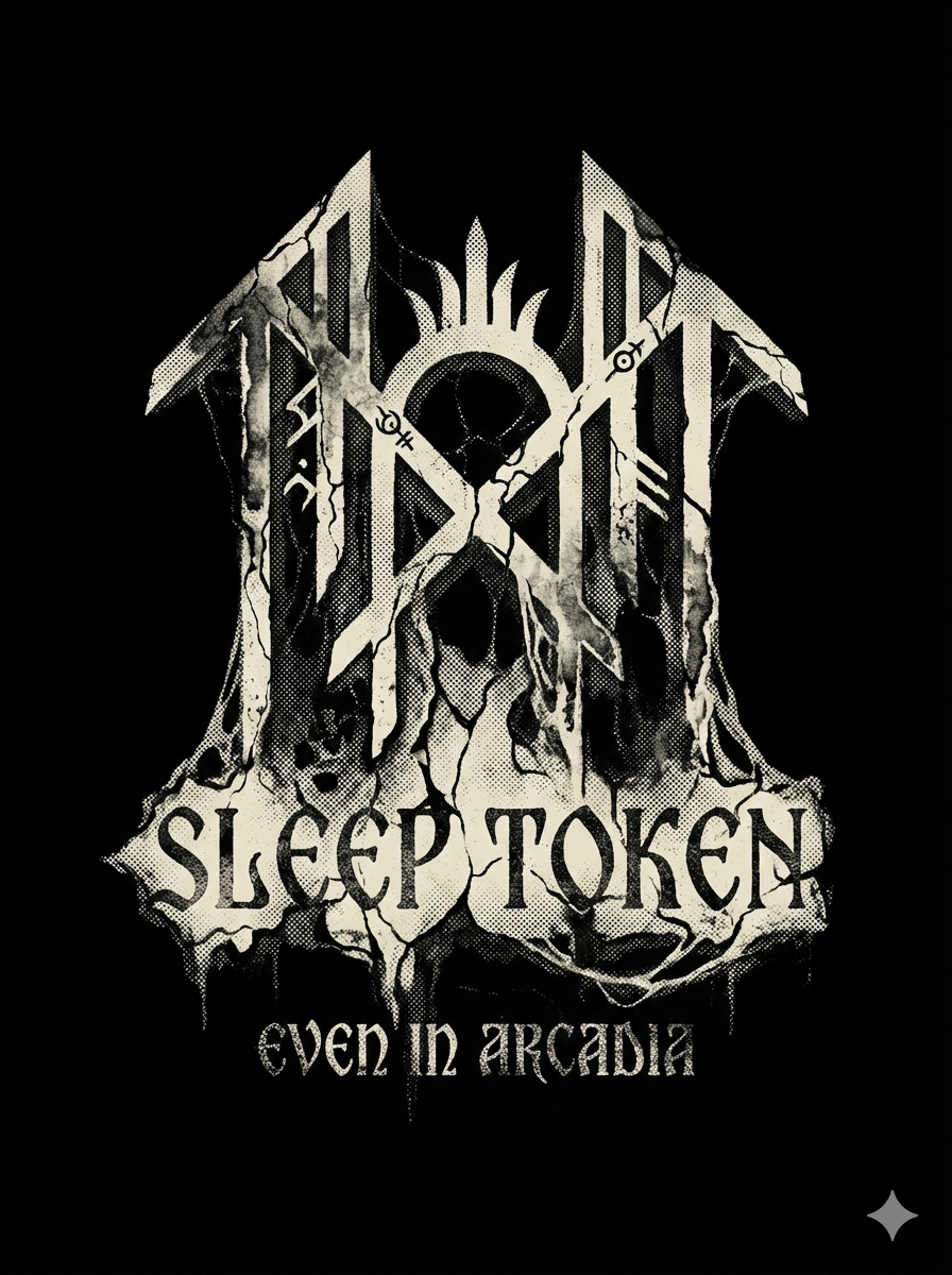 Sleep Token Arcadia Lore Progressive Metal Cult Occult Gothic Wash - Image 4