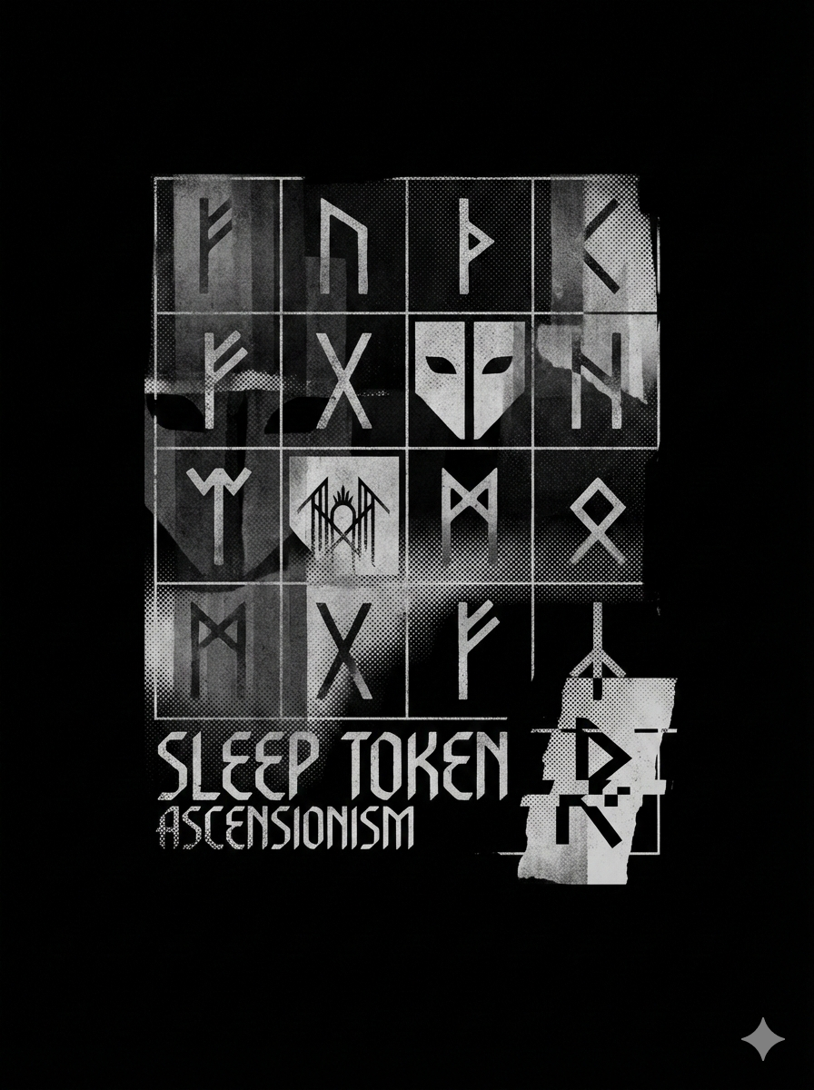 Sleep Token Eden Era Vintage Progressive Metal Lore Bootleg Washed Goth - Image 3