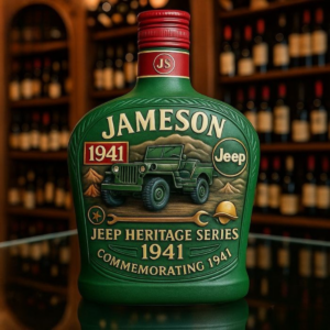1941 Jeep Whiskey Bottle Premium Fan Art Home Decor Display