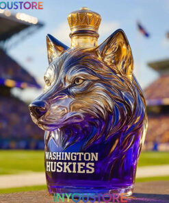 PREMIUM Washington Huskies Whiskey Bottle