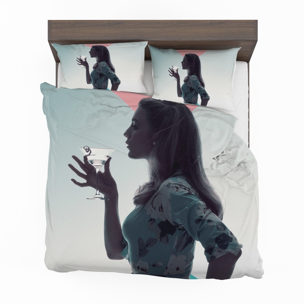 Alternative view of A Simple Favor Movie Martini Blake Lively Bedding Set - Custom Bedding Set