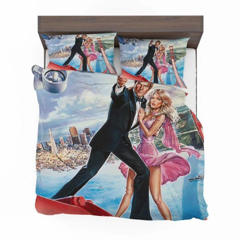 Alternative view of A View To A Kill James Bond Movie Poster Bedding Set - Custom Bedding Set