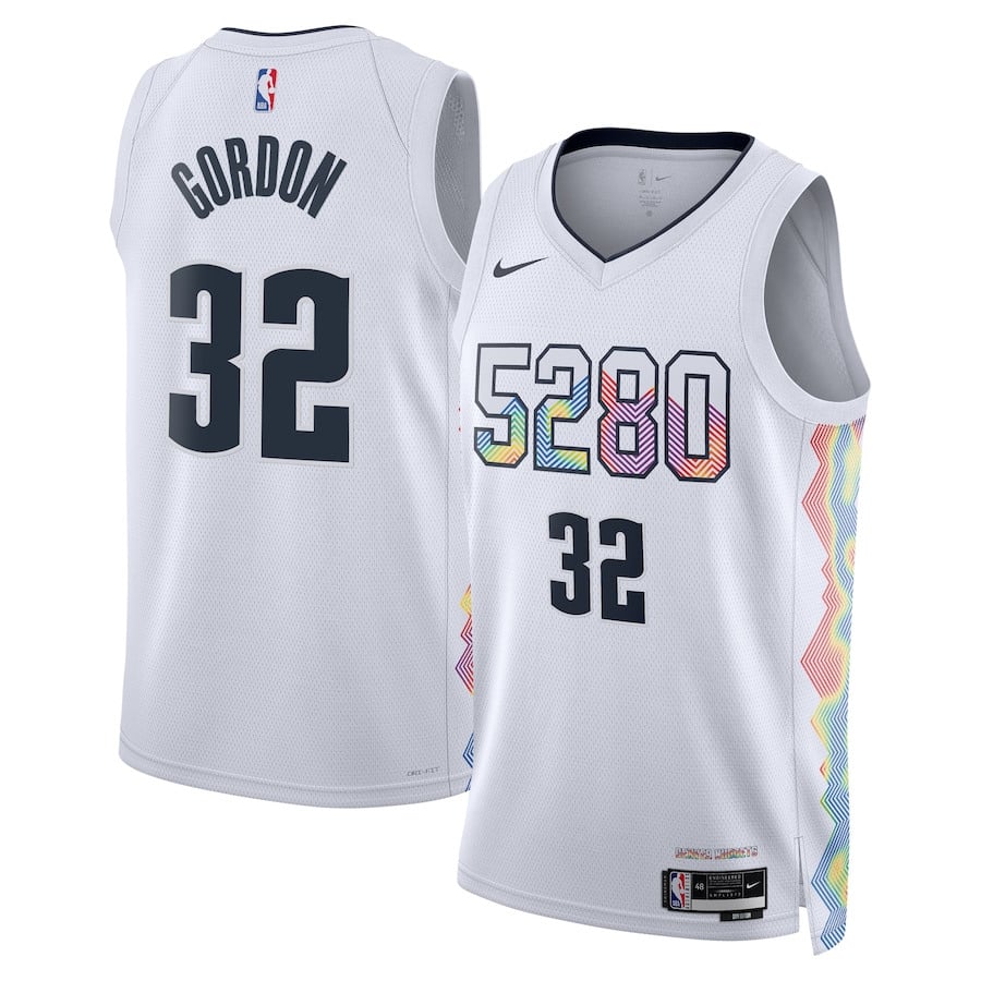 Aaron Gordon 32 Denver Nuggets Unisex 2024/25 Swingman Player Basketball Jersey - City Edition - White - JS132 