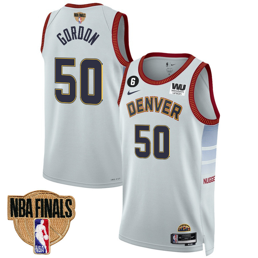 Aaron Gordon 50 Denver Nuggets Final Champions 2023 Swingman YOUTH Basketball Jersey - White - JS476 