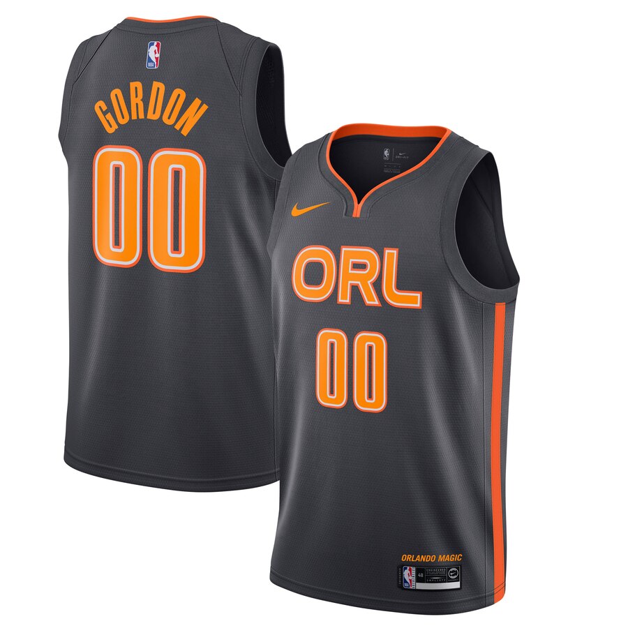 Aaron Gordon Orlando Magic 2019/20 Finished City Edition Swingman Jersey - Charcoal