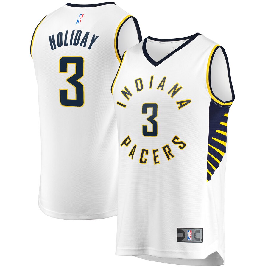 Aaron Holiday Indiana Pacers Fanatics Branded Fast Break Player Replica Basketball Jersey – Association Edition – White