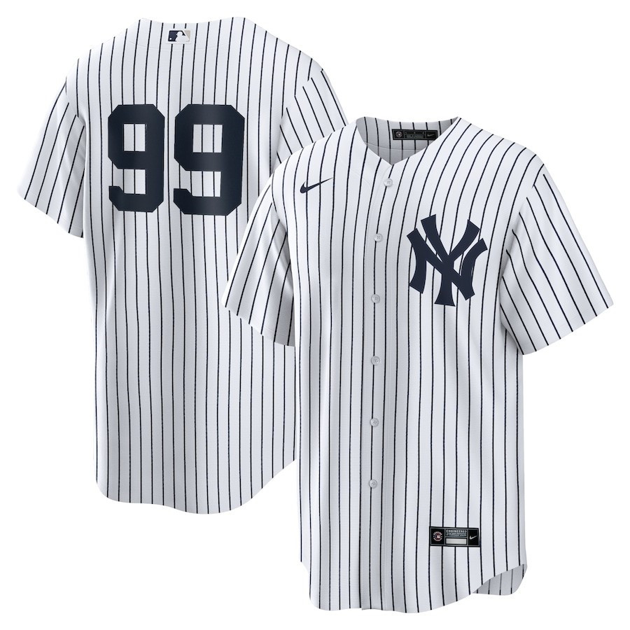 Aaron Judge 99 New York Yankees Home Player Name Baseball Jersey - White 