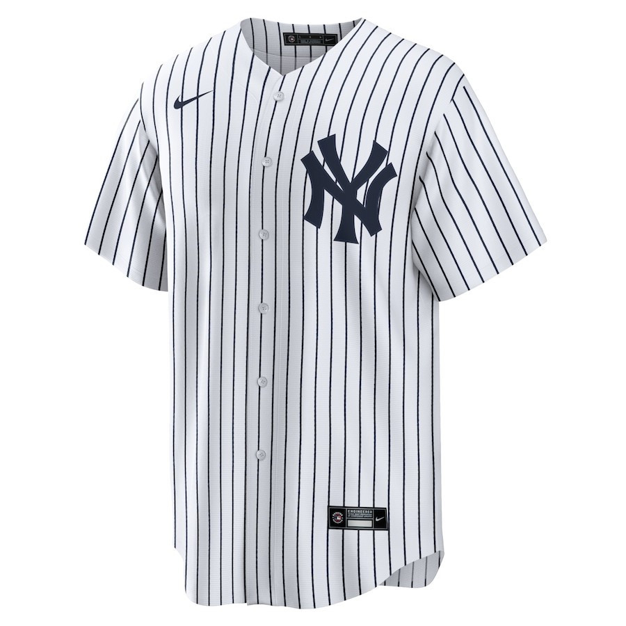 Alternative view of Aaron Judge 99 New York Yankees Home Player Name Baseball Jersey - White 