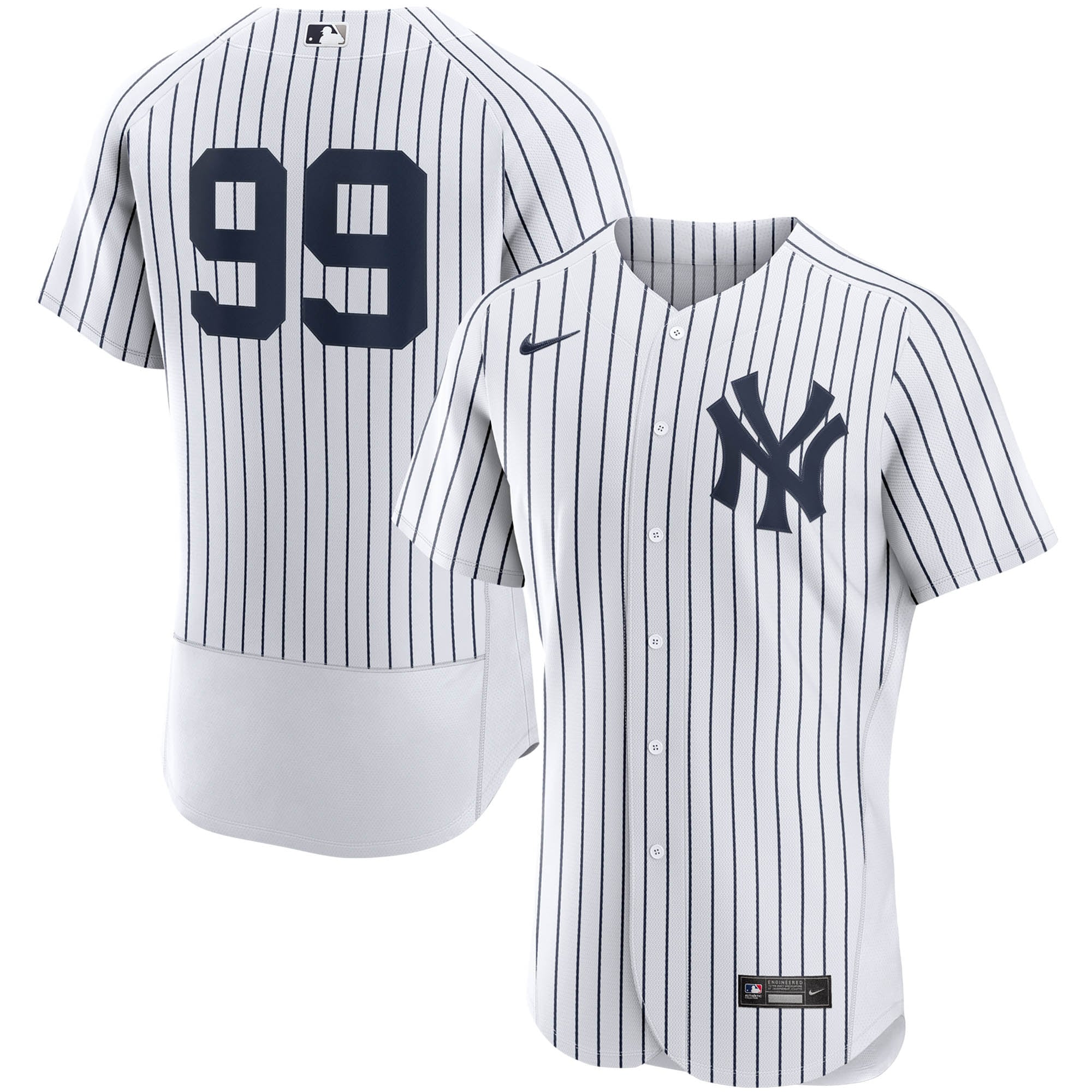 Aaron Judge New York Yankees Home Authentic Player Baseball Jersey - White